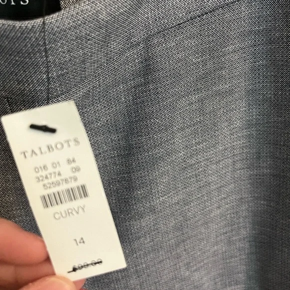 Talbots Gray Curvy Pants - Picture 4 of 6